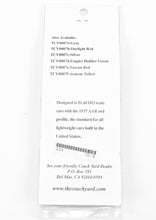 Load image into Gallery viewer, HO Brass TCY - The Coach Yard PRR - Pennsylvania Railroad Super Flexible Working Full-Width Diaphragms 6-Pair FP Tuscan Red