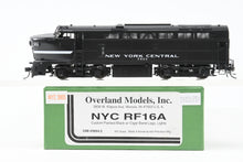 Load image into Gallery viewer, HO Brass CON OMI - Overland Models, Inc. NYC - New York Central Baldwin RF-16 Shark Nose Custom Painted Black w/Cigar Band Logo No. 3804