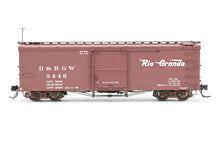 Load image into Gallery viewer, HOn3 Blackstone Models D&RGW - Denver & Rio Grande Western 30' Box Car Flying Grande Herald No. 3446