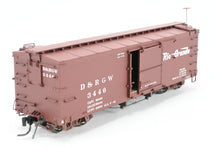 Load image into Gallery viewer, HOn3 Blackstone Models D&RGW - Denver & Rio Grande Western 30' Box Car Flying Grande Herald No. 3446