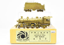 Load image into Gallery viewer, HO Brass Sunset Models SLSF - Frisco #1015-1039 Class 4-6-2 Unstreamlined Version