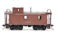 Load image into Gallery viewer, HO Brass NWSL - Northwest Short Line NP - Northern Pacific 1700 Series Wood Caboose 1940’s Rebuilt Custom Painted & Weathered No. 1204