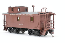 Load image into Gallery viewer, HO Brass NWSL - Northwest Short Line NP - Northern Pacific 1700 Series Wood Caboose 1940’s Rebuilt Custom Painted & Weathered No. 1204