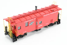 Load image into Gallery viewer, HO Brass OMI - Overland Models, Inc. C&NW - Chicago & North Western Steel Bay Window Caboose FP Red No. 10396