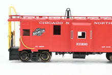 Load image into Gallery viewer, HO Brass OMI - Overland Models, Inc. C&NW - Chicago & North Western Steel Bay Window Caboose FP Red No. 10396