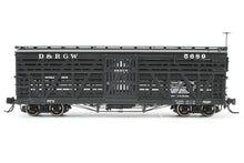Load image into Gallery viewer, HOn3 Blackstone Models D&RGW - Denver & Rio Grande Western 5500 Series 30' Double Deck Stock Car No. 5689