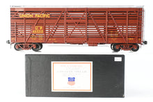 Load image into Gallery viewer, Gauge 1 - 1:32nd Scale Brass Row & Company UP - Union Pacific S-40-12 Stock Car, Circa 1950 Factory Painted No. 46931,
