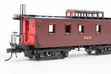 Load image into Gallery viewer, HO Brass Railworks B&M - Boston & Maine 5-Window Narrow Monitor Wood Caboose Factory Painted, Un-numbered