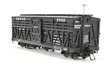 Load image into Gallery viewer, HOn3 Blackstone Models D&RGW - Denver & Rio Grande Western 5500 Series 30' Double Deck Stock Car No. 5689
