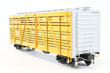 Load image into Gallery viewer, Gauge 1 - 1:32nd Scale Brass Row & Company UP - Union Pacific S-40-12 Stock Car, Circa 1950 Factory Painted Yellow No. 47458