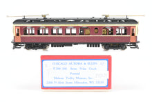 Load image into Gallery viewer, HO Brass MTM - Midwest Trolley Museum CA&E - Chicago Aurora & Elgin #300-308 Series Car Custom Painted No. 304