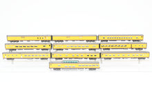Load image into Gallery viewer, HO Brass CON TCY - The Coach Yard UP - Union Pacific and WAB - Wabash City of St. Louis 10-Car Set Train #9 Westbound FP