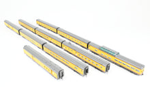 Load image into Gallery viewer, HO Brass CON TCY - The Coach Yard UP - Union Pacific and WAB - Wabash City of St. Louis 10-Car Set Train #9 Westbound FP