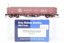 Load image into Gallery viewer, HOn3 Blackstone Models D&RGW - Denver & Rio Grande Western Drop Bottom Gondola - Royal Gorge Route Herald No. 817