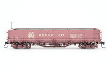 Load image into Gallery viewer, HOn3 Blackstone Models D&RGW - Denver & Rio Grande Western Drop Bottom Gondola Royal Gorge Route Herald No. 817