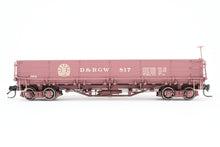 Load image into Gallery viewer, HOn3 Blackstone Models D&RGW - Denver & Rio Grande Western Drop Bottom Gondola Royal Gorge Route Herald No. 817