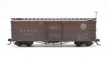 Load image into Gallery viewer, HOn3 Blackstone Models D&RGW - Denver & Rio Grande Western 30' Box Car Moffat Tunnel No. 3390 Weathered