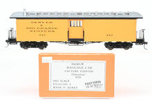 Load image into Gallery viewer, On3 Brass PSC - Precision Scale Co. D&RGW - Denver & Rio Grande Western Baggage Car Factory Painted No. 126, 1950's-1960's (Silverton)