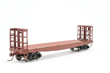 Load image into Gallery viewer, HO Brass U.S. Hobbies Various Roads Bulkhead Beveled Floor Pulpwood Flatcar Custom Painted NO BOX