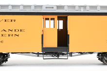 Load image into Gallery viewer, On3 Brass PSC - Precision Scale Co. D&RGW - Denver & Rio Grande Western Baggage Car Factory Painted No. 126, 1950's-1960's "Silverton" Scheme