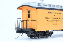 Load image into Gallery viewer, On3 Brass PSC - Precision Scale Co. D&RGW - Denver & Rio Grande Western Baggage Car Factory Painted No. 126, 1950's-1960's "Silverton" Scheme