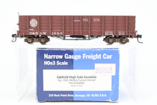 Load image into Gallery viewer, HOn3 Blackstone Models D&RGW - Denver & Rio Grande Western High Side Gondola Moffat Tunnel Herald No. 1000 MISSING BRAKE WHEEL