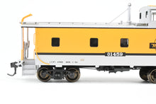 Load image into Gallery viewer, HO Brass CON OMI - Overland Models, Inc. D&RGW - Denver & Rio Grande Western 01400 Series Steel Caboose FP Aspen Yellow/Silver #01459