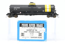 Load image into Gallery viewer, HO Brass Pecos River Brass ATSF - Santa Fe Tk-M Tank Car CP No. 98210