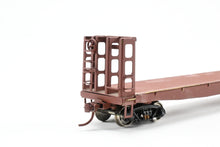 Load image into Gallery viewer, HO Brass U.S. Hobbies Various Roads Bulkhead Beveled Floor Pulpwood Flatcar Custom Painted NO BOX