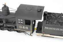 Load image into Gallery viewer, On3 Brass Balboa Montezuma Lumber Co. #346 Ex. D&RGW - Denver & Rio Grande C-19 2-8-0 CP w/ Correct Tender, Added Details, Tsunami DCC/Sound 1 of 1 Custom!