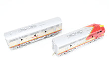 Load image into Gallery viewer, HO Brass Oriental Limited ATSF - Santa Fe EMD F3 Phase II/III 1500 HP A/B/B/A Set Factory Plated and Painted