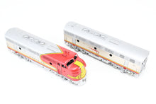 Load image into Gallery viewer, HO Brass Oriental Limited ATSF - Santa Fe EMD F3 Phase II/III 1500 HP A/B/B/A Set Factory Plated and Painted