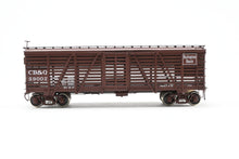 Load image into Gallery viewer, HO Brass CIL - Challenger Imports CB&Q - Burlington Route Class SM-16 36' Stock Car FP No. 59002