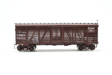 Load image into Gallery viewer, HO Brass CIL - Challenger Imports CB&Q - Burlington Route Class SM-16 36' Stock Car FP No. 59002
