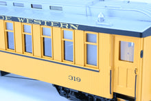 Load image into Gallery viewer, On3 Brass PSC - Precision Scale Co. D&RGW - Denver & Rio Grande Western Closed Vestibule Coach, Factory Painted No. 319, 1950's-1960's "Silverton" Scheme
