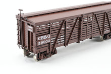 Load image into Gallery viewer, HO Brass CIL - Challenger Imports CB&Q - Burlington Route Class SM-16 36' Stock Car FP No. 59002
