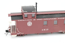 Load image into Gallery viewer, HOn3 Blackstone Models D&RGW - Denver & Rio Grande Western Long Caboose Moffat Tunnel Herald No. 0517