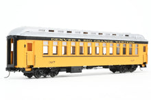 Load image into Gallery viewer, On3 Brass PSC - Precision Scale Co. D&RGW - Denver & Rio Grande Western Closed Vestibule Coach, Factory Painted No. 327, 1950's-1960's "Silverton" scheme