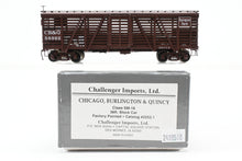 Load image into Gallery viewer, HO Brass CIL - Challenger Imports CB&Q - Burlington Route Class SM-18 36' Stock Car FP No. 56992