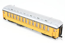 Load image into Gallery viewer, On3 Brass PSC - Precision Scale Co. D&RGW - Denver & Rio Grande Western Closed Vestibule Coach, Factory Painted No. 327, 1950's-1960's "Silverton" scheme
