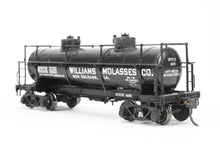 Load image into Gallery viewer, HO Brass W&R Enterprises Various Roads HTCX 10,000 Gallon 3-Dome Tank Car With High Walkway C/P Williams Molasses Co.