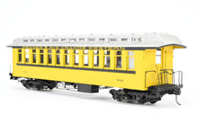 Load image into Gallery viewer, On3 Brass PSC - Precision Scale Co. D&RGW - Denver & Rio Grande Western Open End Coach, Custom Painted No. 312 "Silverton Scheme" ISSUES AS-IS