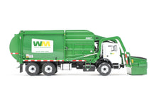 Load image into Gallery viewer, 1:34th Scale CON First Gear Waste Management Front End Loader Trash Truck w/ Dumpster