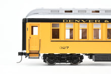 Load image into Gallery viewer, On3 Brass PSC - Precision Scale Co. D&RGW - Denver & Rio Grande Western Closed Vestibule Coach, Factory Painted No. 327, 1950's-1960's "Silverton" scheme