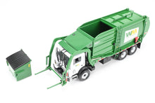 Load image into Gallery viewer, 1:34th Scale CON First Gear Waste Management Front End Loader Trash Truck w/ Dumpster
