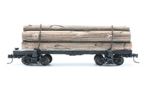 Load image into Gallery viewer, HOn3 Micro-Trains Various Roads 30’ Skeleton Log Car With Load