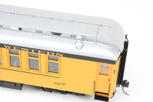 Load image into Gallery viewer, On3 Brass PSC - Precision Scale Co. D&RGW - Denver & Rio Grande Western Closed Vestibule Coach, Factory Painted No. 327, 1950's-1960's "Silverton" scheme