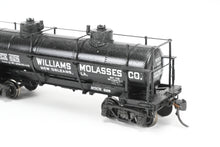 Load image into Gallery viewer, HO Brass W&R Enterprises Various Roads HTCX 10,000 Gallon 3-Dome Tank Car With High Walkway C/P Williams Molasses Co.