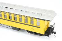 Load image into Gallery viewer, On3 Brass PSC - Precision Scale Co. D&RGW - Denver & Rio Grande Western Open End Coach, Custom Painted No. 312 "Silverton Scheme" ISSUES AS-IS