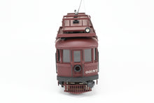 Load image into Gallery viewer, HO Brass Suydam PE - Pacific Electric Interurban Wood Tower Car Custom Painted No. 00157 REBOXX